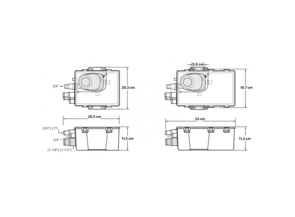 12V - PORTATA LT/H 2100