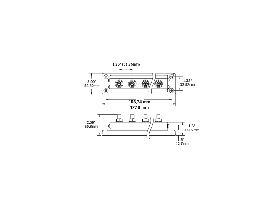 8 TERMINALI M10 - 600AMP