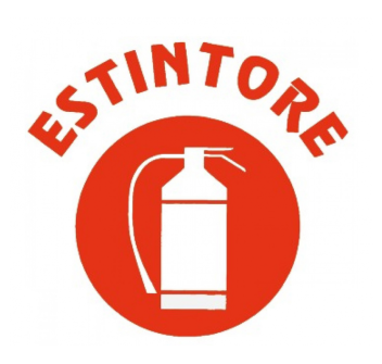 ADESIVO ESTINTORE MM. 100X80