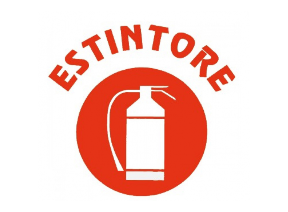 ADESIVO ESTINTORE MM. 100X80