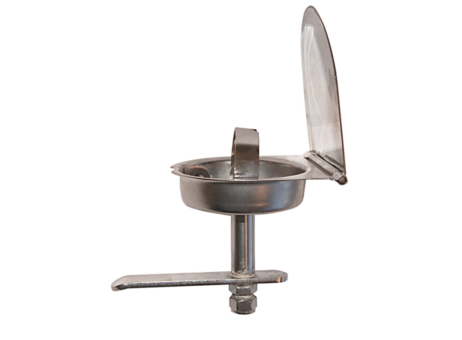 ALZAPAGLIOLO AD INCASSO INOX