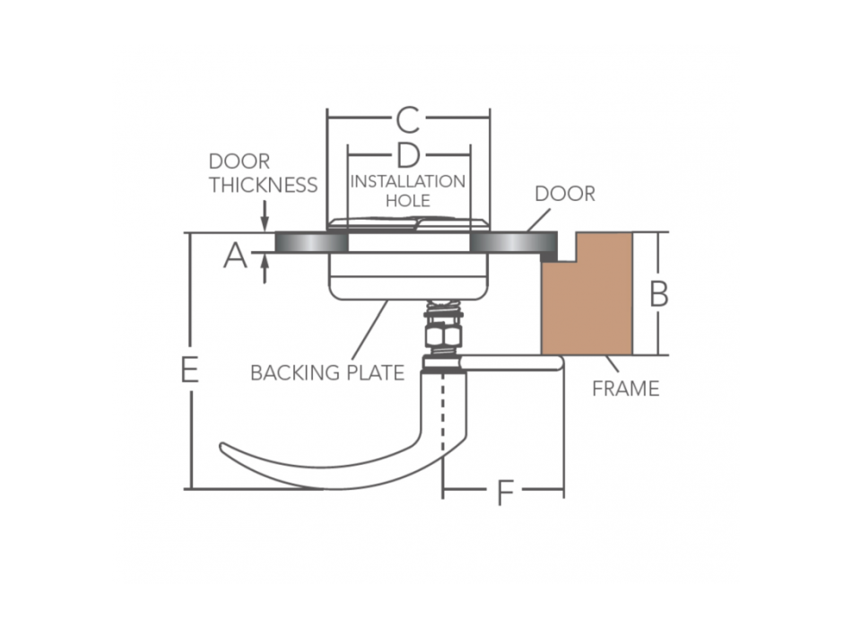 ALZAPAGLIOLO INOX 316 CON MANIGLIA Ø 65 MM