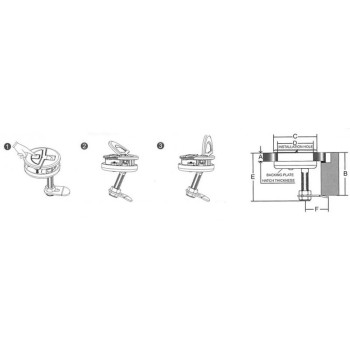 ALZAPAGLIOLO INOX CON CHIAVE