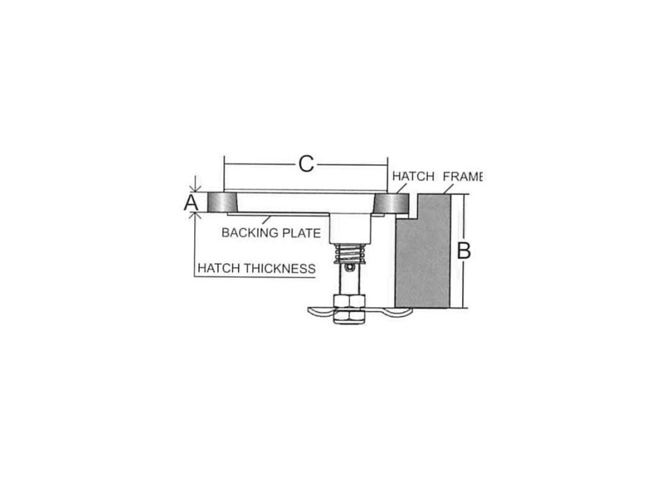 ALZAPAGLIOLO INOX CON CHIAVE
