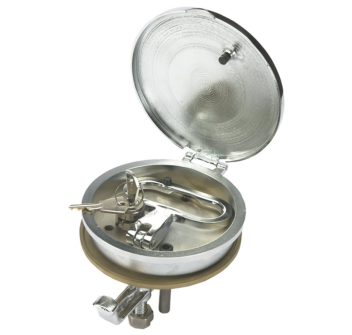 ALZAPAGLIOLO OTTONE CROMATO Ø MM.115 CON TAVELLA