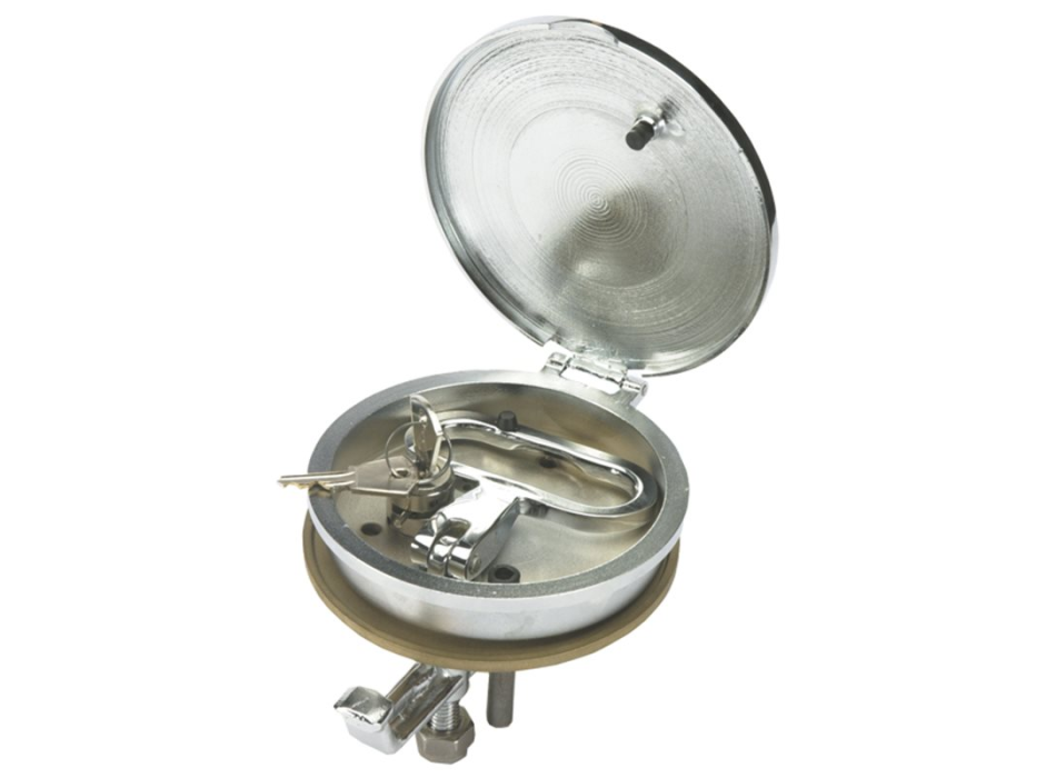 ALZAPAGLIOLO OTTONE CROMATO Ø MM.115 CON TAVELLA