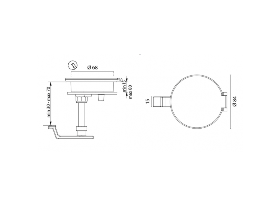 ALZAPAGLIOLO SENZA CHIAVE