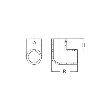 ANGOLARE A 90° Ø MM.25