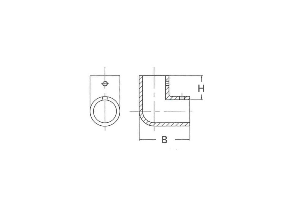 ANGOLARE A 90° Ø MM.25
