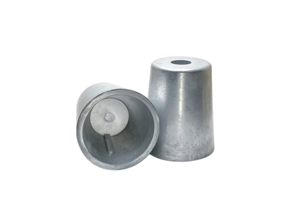 ANODO ZINCO OGIVA CONICA Ø50 MM