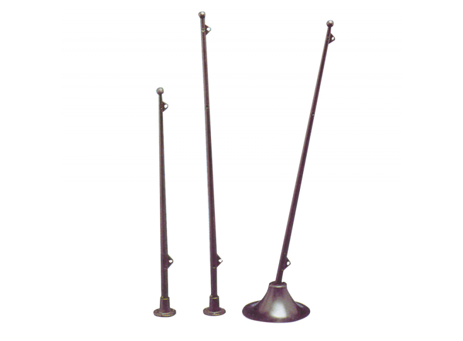 ASTA BANDIERA PER GOMMONI CON BASE INCOLLABILE CM.39