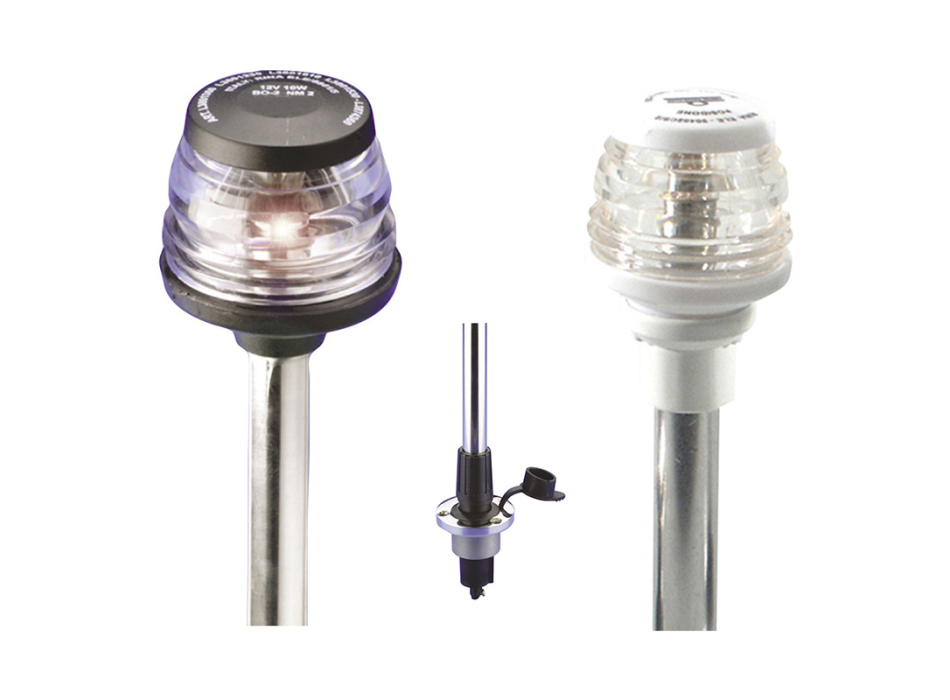 ASTA CON BASE AD INCASSO FANALE BIANCO