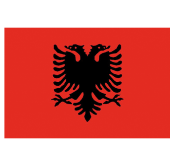BANDIERA ALBANIA CM.20X30