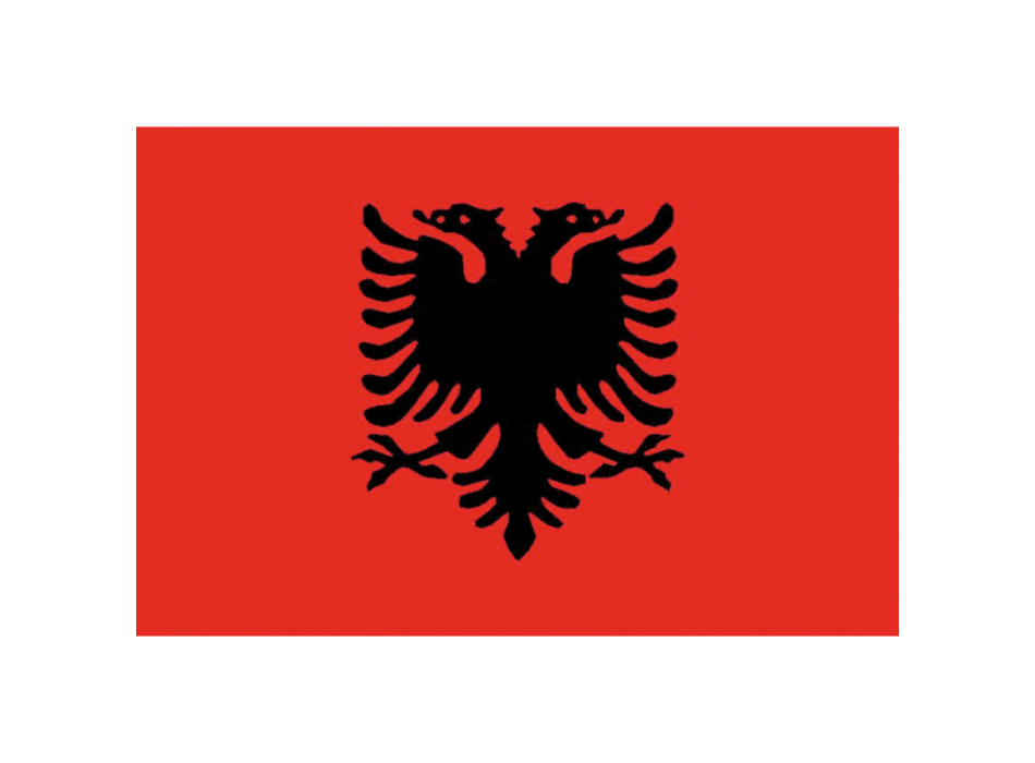 BANDIERA ALBANIA CM.40X60