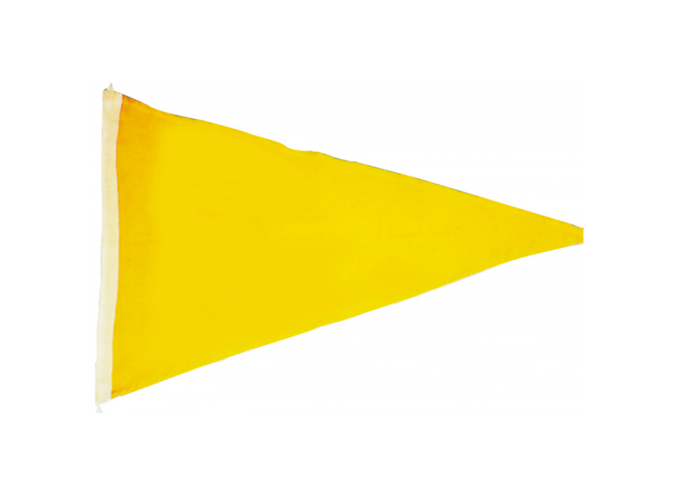 BANDIERA GIALLA TRIANGOLARE CM.20X30