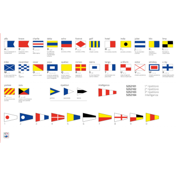 BANDIERA LETTERA L CM.30X45