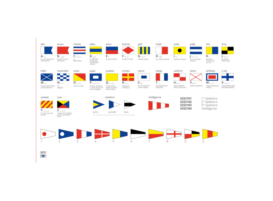 BANDIERA N.0 CM.30X45