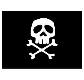 BANDIERA PIRATA CM.20X30