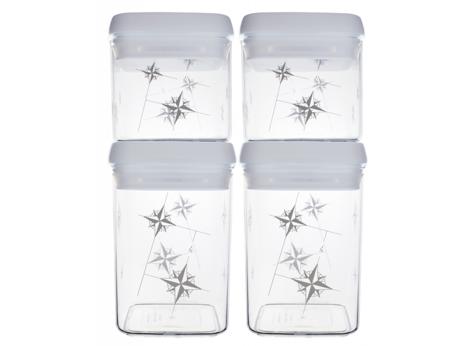 BARATTOLI DA CUCINA SET 4 PEZZI