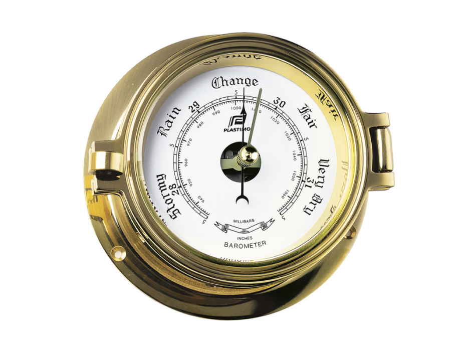 BAROMETRO IN OTTONE LUCIDO