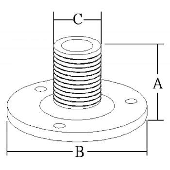 BASE ANTENNA INOX TONDA