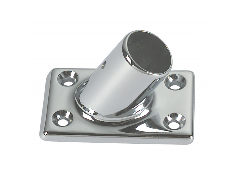 BASE RETTANGOLARE A 60°Ø MM.22