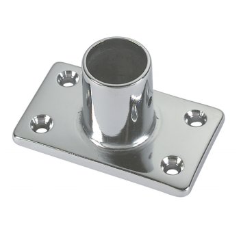 BASE RETTANGOLARE A 90° Ø MM.22