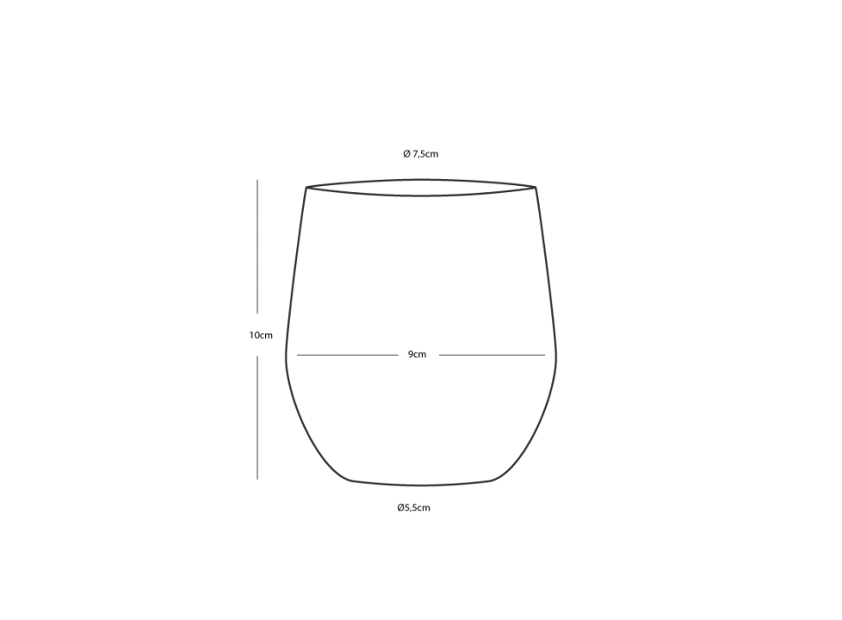 BICCHIERI DA ACQUA Ø CM 9 X 10H - SET 6 PEZZI