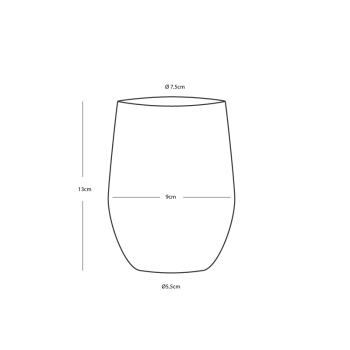 BICCHIERI DA BIBITA Ø CM 9 X 13H - SET 6 PEZZI