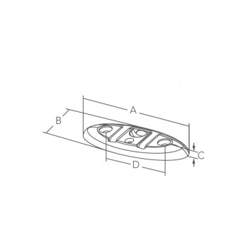 BITTA MM.202 FISSAGGIO CON VITI