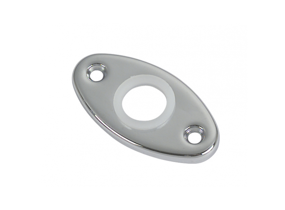 BOCCHETTA OVALE IN OTTONE CROMATO