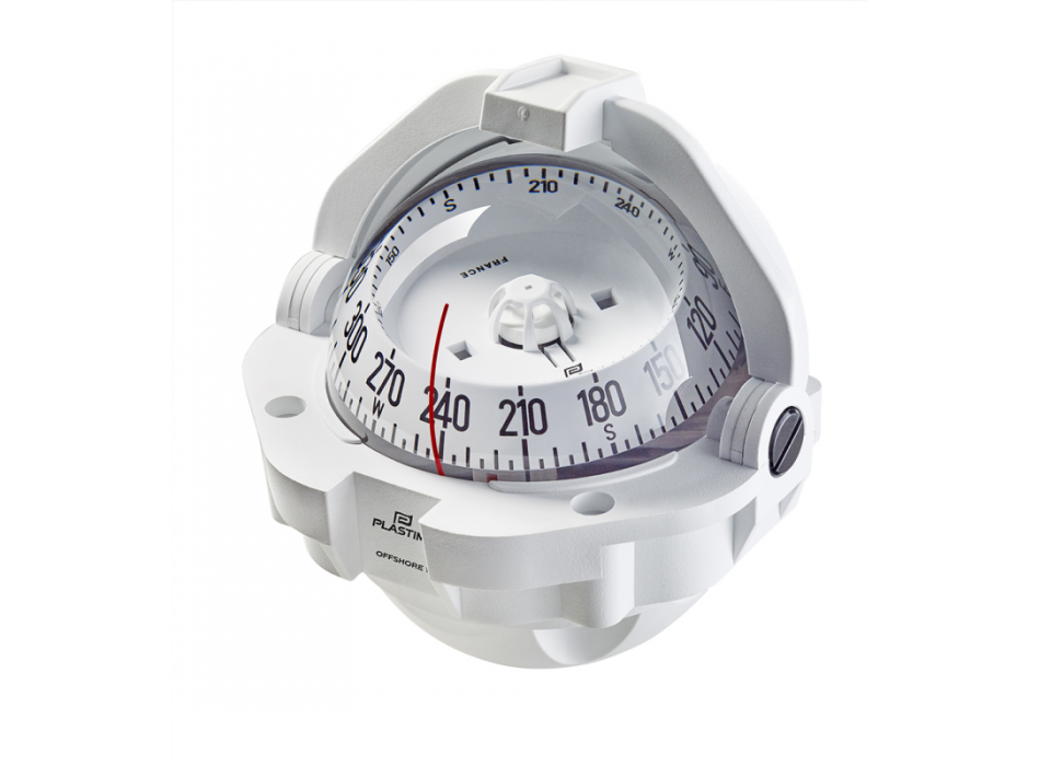 BUSSOLA BIANCA CON ROSA CONICA BIANCA