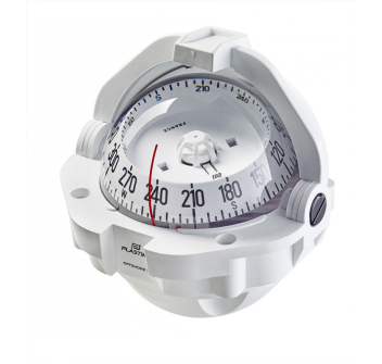 BUSSOLA BIANCA CON ROSA CONICA NERA