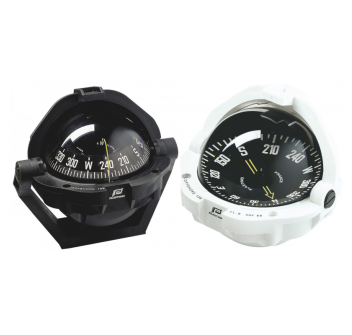 BUSSOLA BIANCA CON ROSA PIATTA NERA