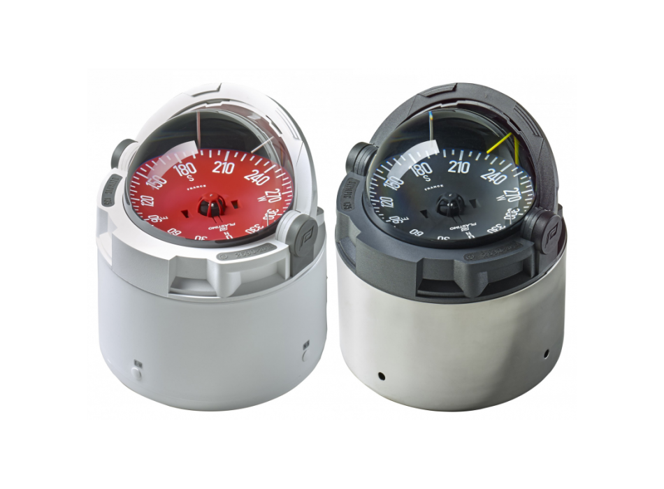 BUSSOLA BIANCA CON ROSA PIATTA NERA