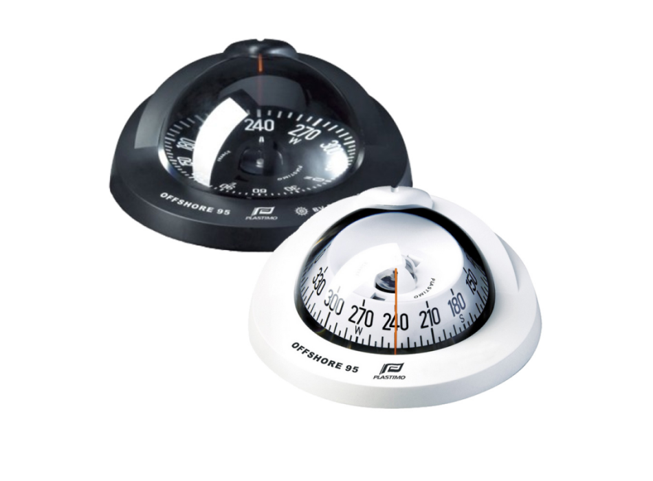 BUSSOLA BIANCA CON ROSA PIATTA NERA