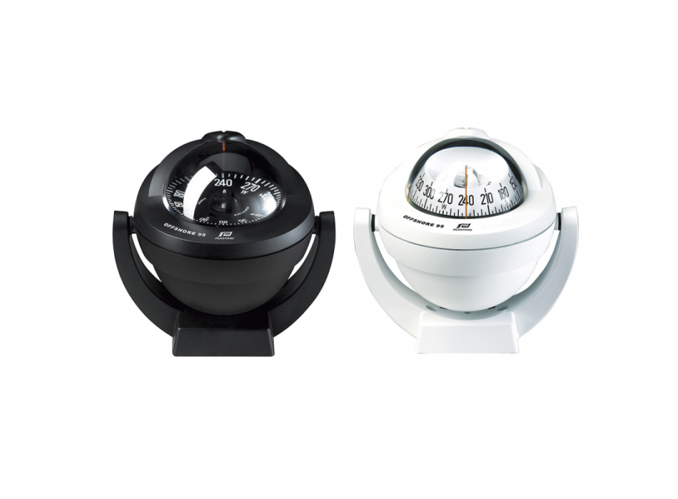 BUSSOLA BIANCA CON ROSA PIATTA NERA