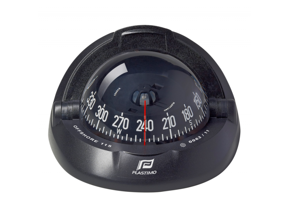 BUSSOLA BIANCA CON ROSA PIATTA NERA