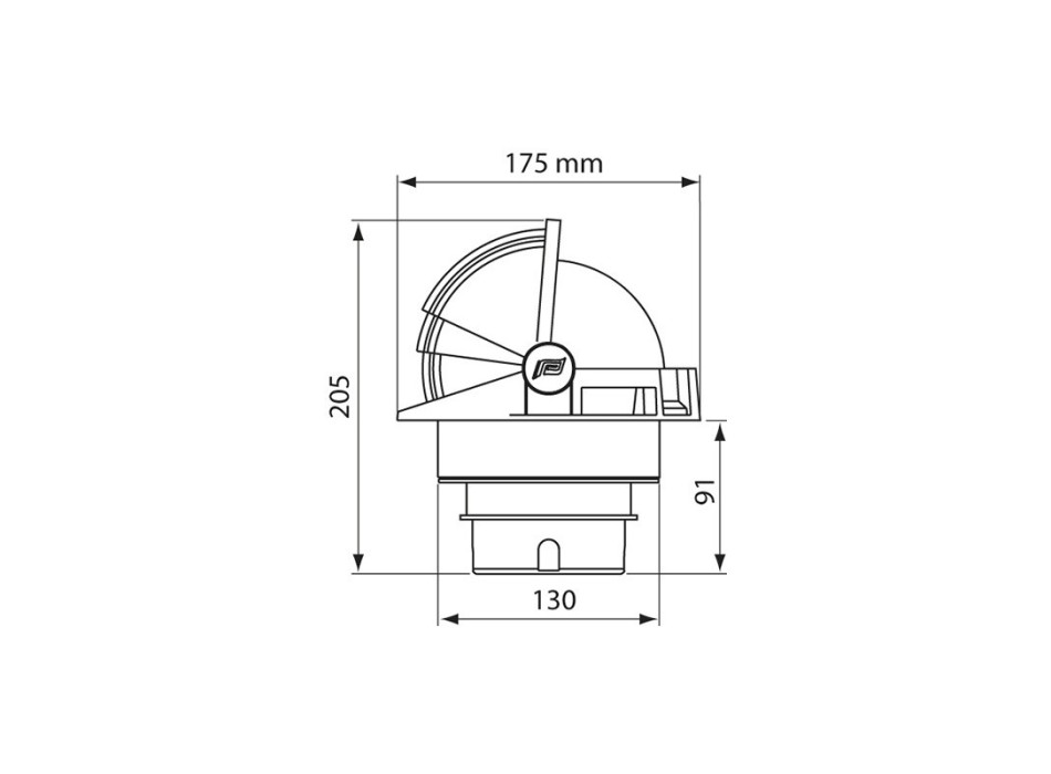 BUSSOLA BIANCA CON ROSA PIATTA ROSSA