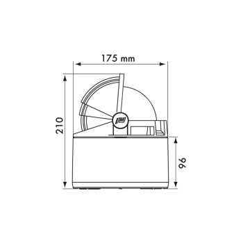 BUSSOLA BIANCA CON ROSA PIATTA ROSSA