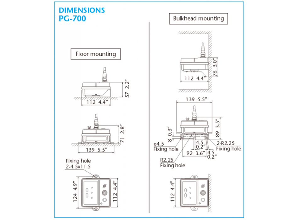 BUSSOLA ELETTRONICA PG700