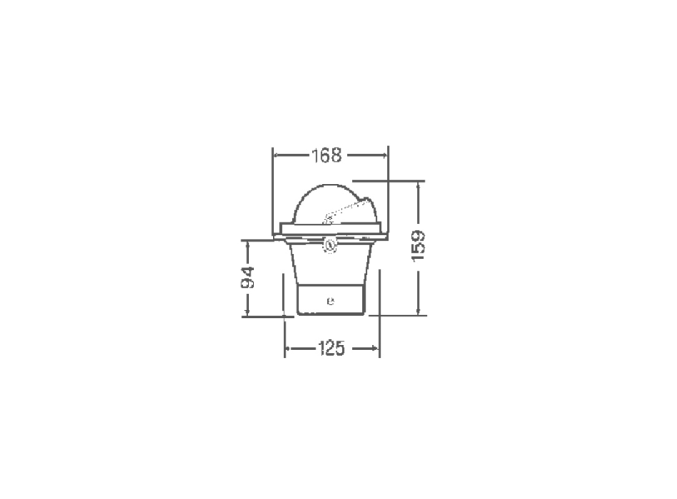 BUSSOLA NERA  ALTA VELOCITA' GRADUAZIONE 5°