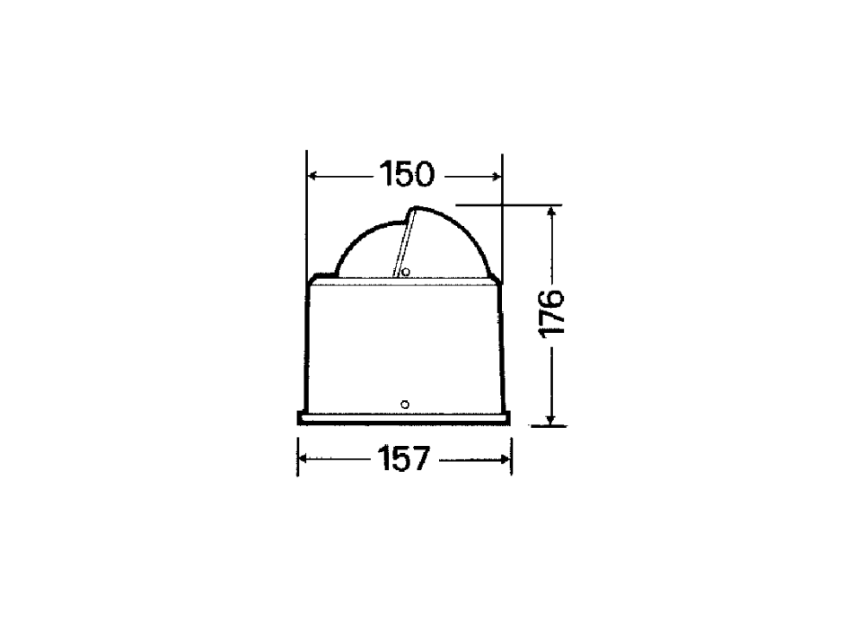 BUSSOLA NERA NORMALE GRADUAZIONE 2° CON CERTIFICATO Ri.Na