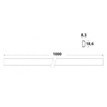 CANALINA TRASPARENTE MT.1