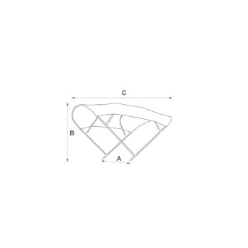 CAPOTTINA NERA CM.255X156H