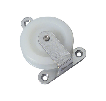 CARRUCOLA IN NYLON E OTTONE PIANA