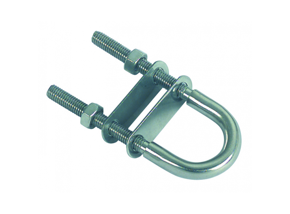 CAVALLOTTO AD "U"  INOX 316 M8 H 100MM.