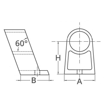 CENTRALI PER CORRIMANO Ø MM.22