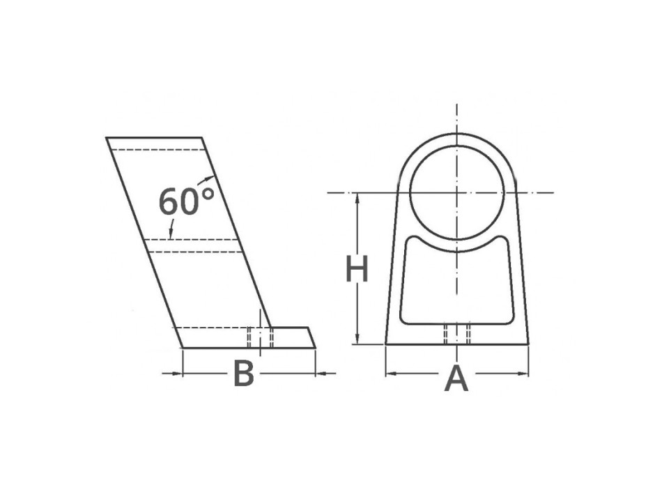 CENTRALI PER CORRIMANO Ø MM.22