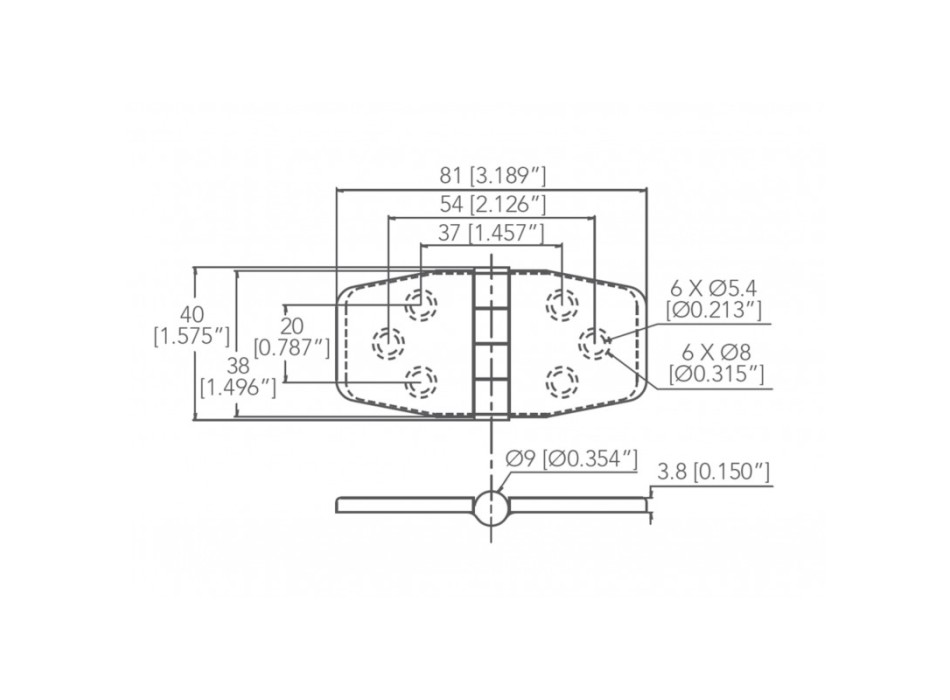 CERNIERA INOX 316 CON COPERTURA